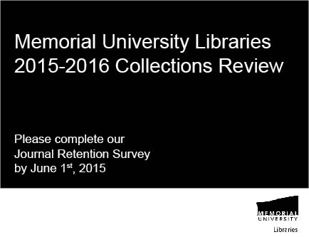 Journal Retention Survey