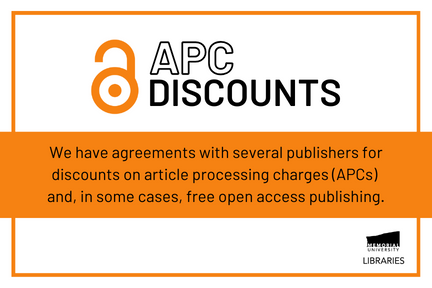 MUN Libraries has several agreements in place with publishers for discounts on article processing charges (APCs).